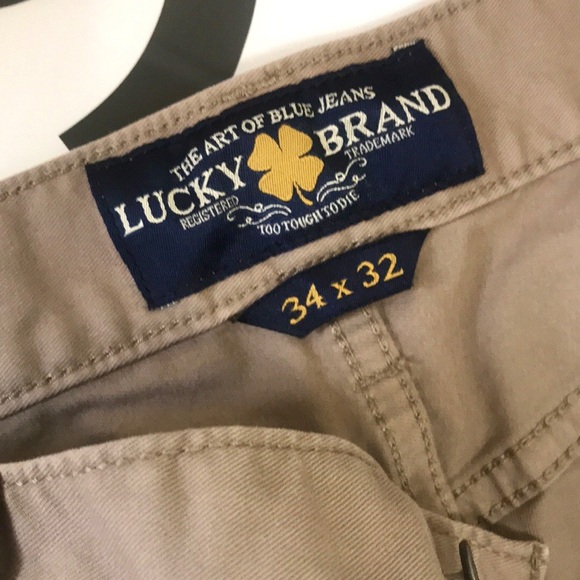 Lucky Brand 429 Classic Straight Khaki 34x32 - Picture 7 of 13